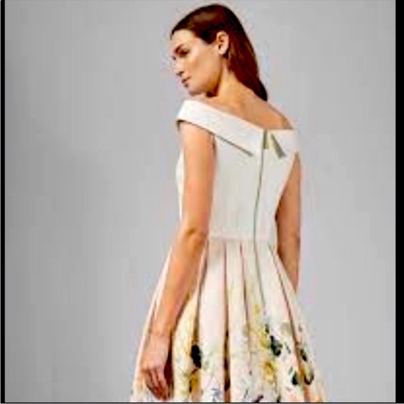 Ted Baker Oceana Elegant Fit and Flare Floral Dress Sz US 8/10 Or Ted Sz 3 - Picture 6 of 12